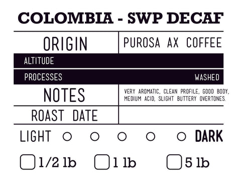 Decaf | Columbia SWP